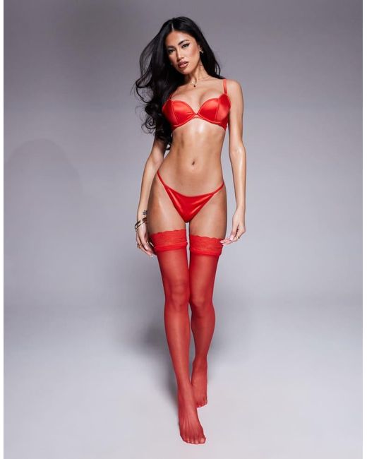 Bluebella Red Cara Scallop Bra