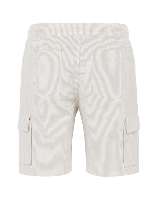 Bench White Seono Shorts Cotton for men
