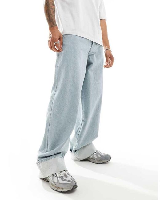 Collusion Blue X002 Baggy Jeans for men