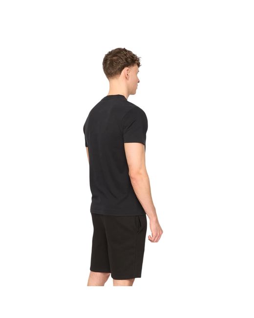 Duck and Cover Black Randolph Logo Casual T-Shirt Cotton for men