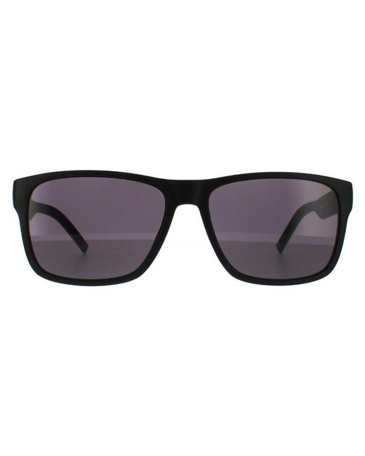 Tommy Hilfiger Brown Rectangle Matte Sunglasses for men