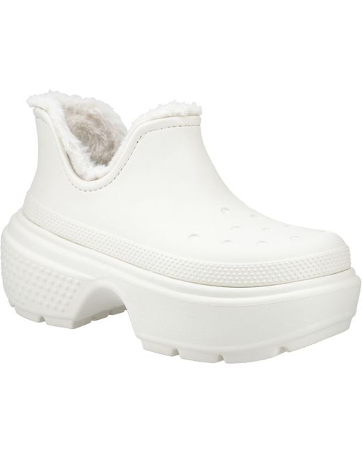 CROCSTM White Stomp Shorty Boots