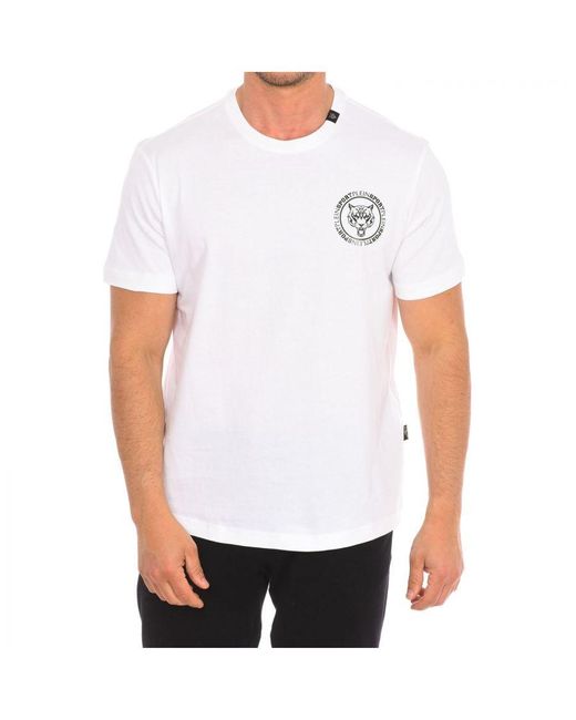 Philipp Plein Tips412 T-shirt Met Korte Mouwen Voor in het White voor heren