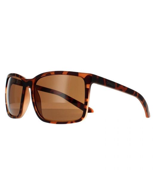 Dragon Brown Square Matte Tortoise Bronze Sunglasses for men