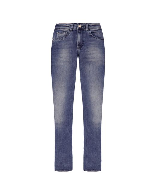 Armani Emporio J29 Regular Fit Hoge Taille Dames Jeans in het Blue
