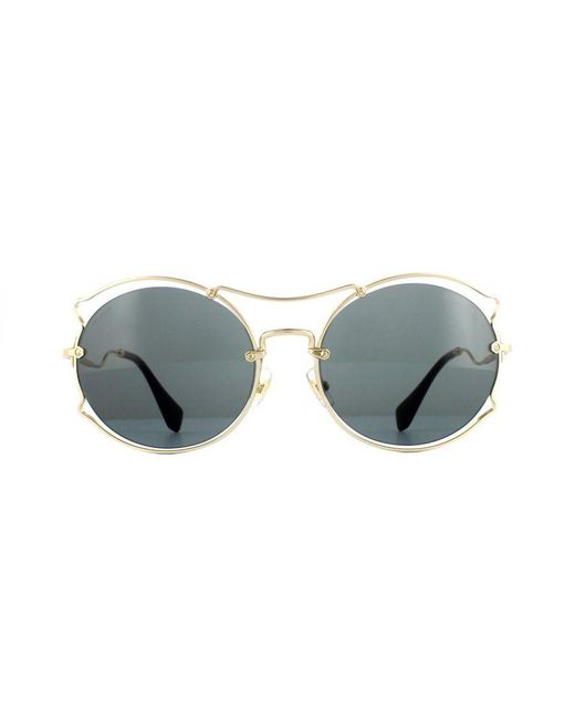 Miu Miu Gray Sunglasses Mu50Ss Zvn9K1 57