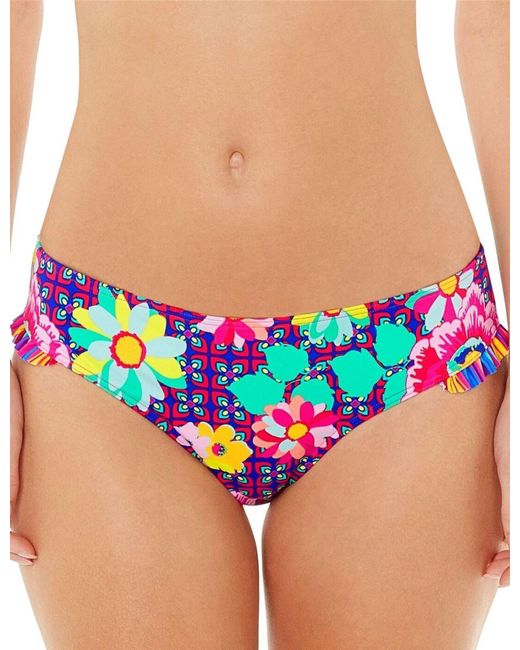 Lepel Red Sun Kiss Frill Bikini Pant Multi