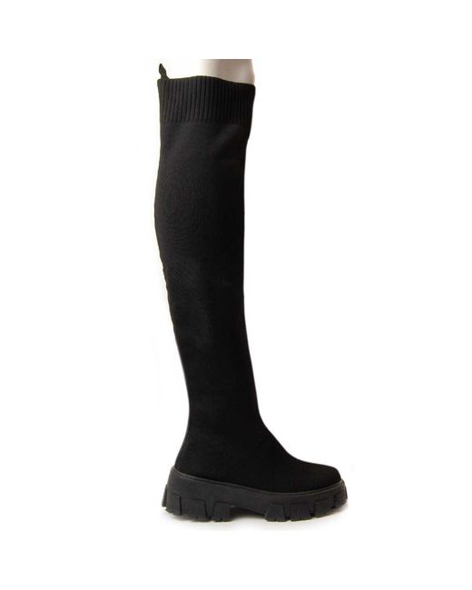 Montevita Black Platform Boot Botalan14