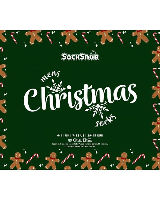 Sock Snob Red Christmas Socks for men