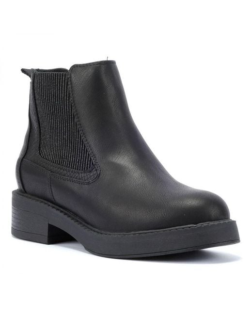 Blowfish Black Vera Faux Leather Boots