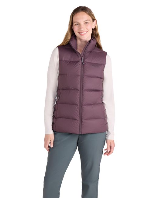 Mountain Warehouse Purple 'Stratus' Packable Down Gilet Casual Water Resistant Body Warmer Jacket Polyamide