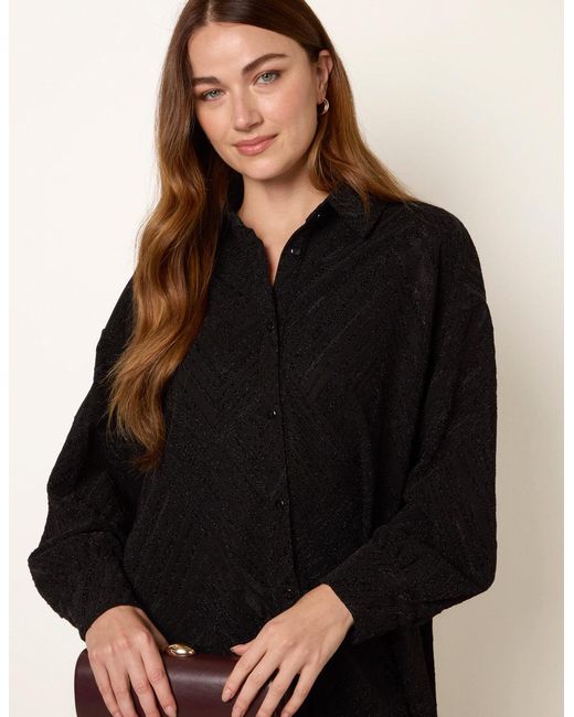Blue Vanilla Black Lurex Shirt