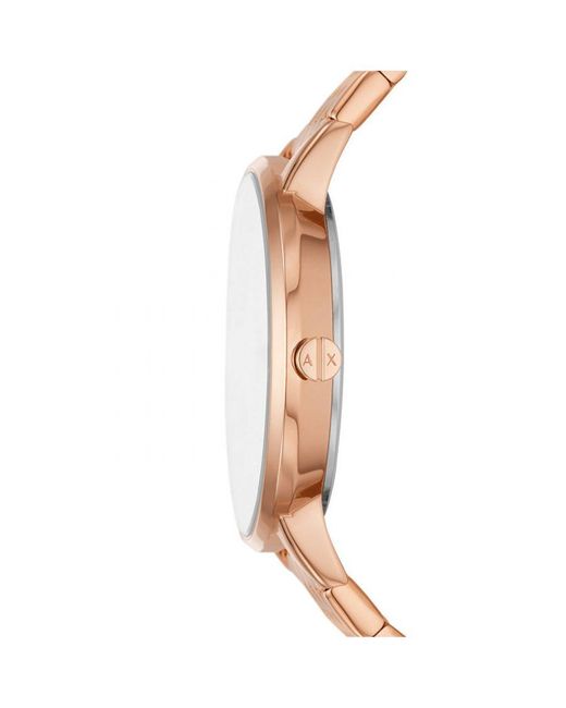Armani Exchange Lola Rose Gold Watch Ax7145set Stainless Steel in