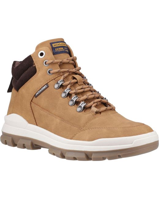 Jack & Jones Brown Imperial Synthetic Boots for men