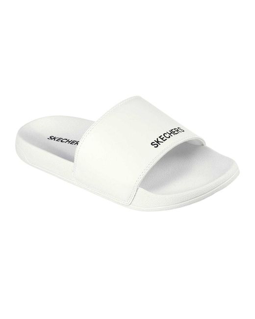 Skechers White Sidelines 2 Lightweight Sliders for men
