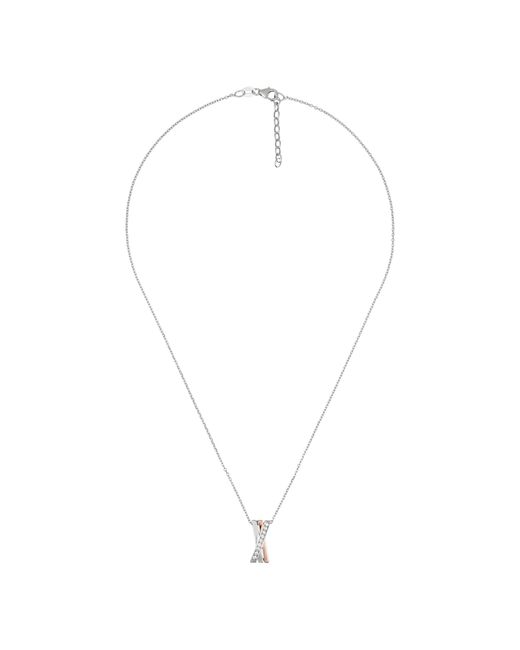 Orphelia Metallic 925 Sterling Chain With Pendant