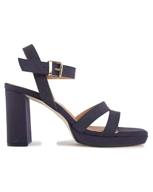 V.Gan Blue Vegan Tulsi Platform Heel Sandals