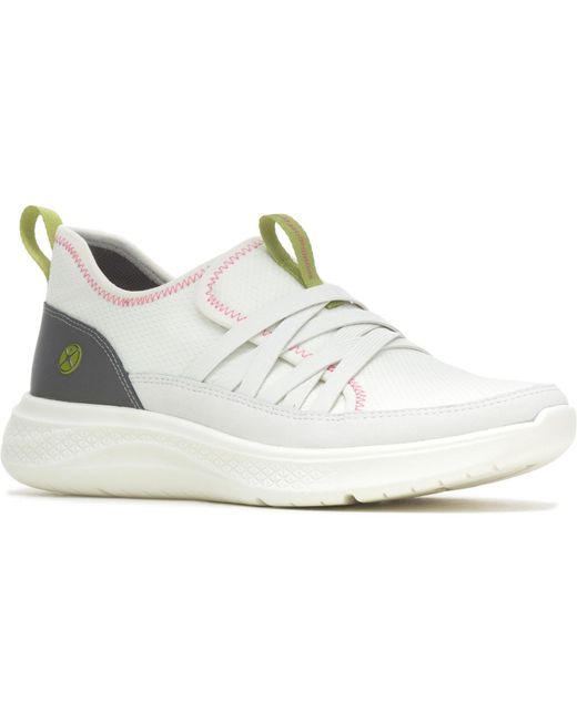 Hush Puppies White Ladies Elevate Leather Trainers