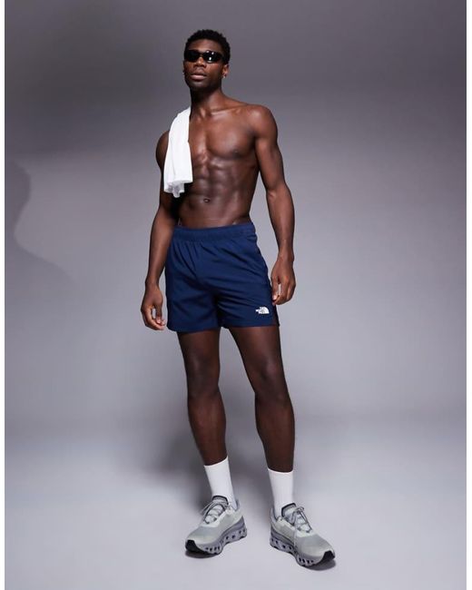 The North Face Blue 24/7 5 Logo Shorts for men