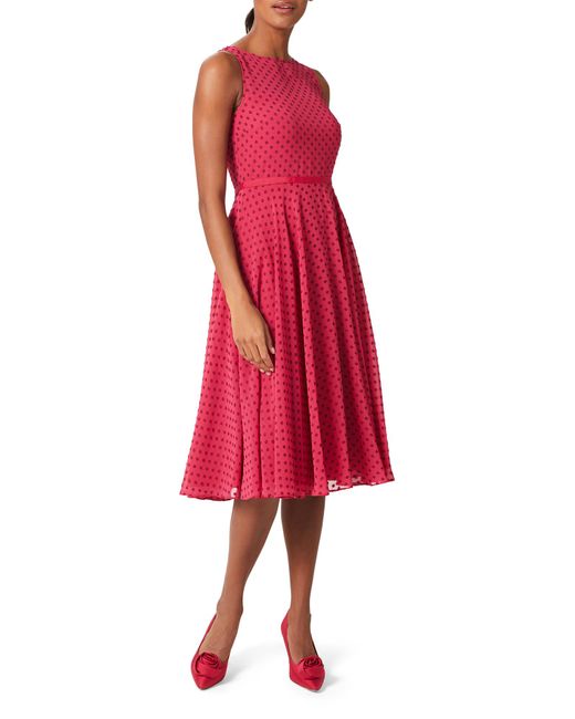 Hobbs Red Della Dress
