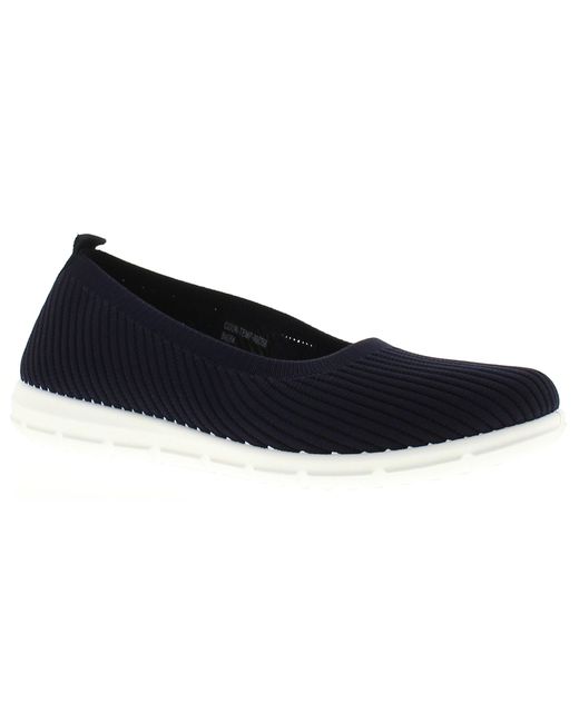 Platino Black Flat Shoes Kitty Slip On Textile