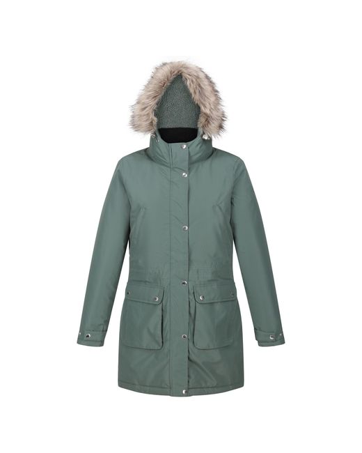 Regatta Green Ladies Voltera Heated Waterproof Jacket (Dark) Material_Polyester
