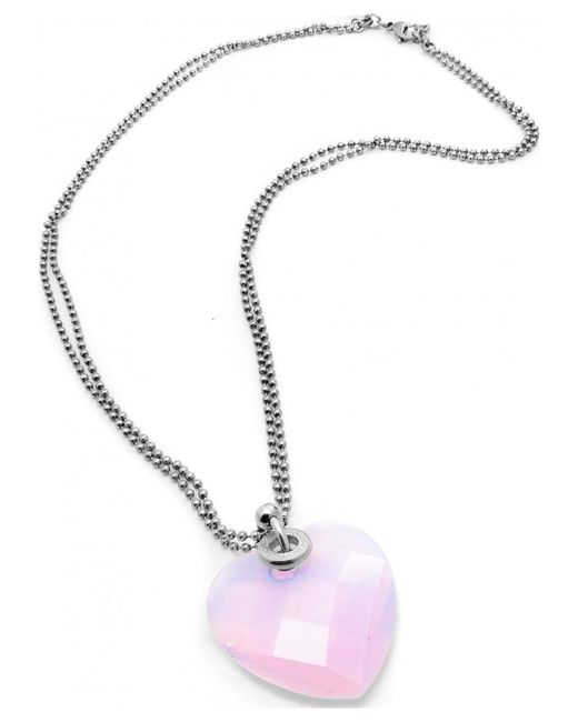Folli Follie White 3N0F005P Ladies Necklace Sterling