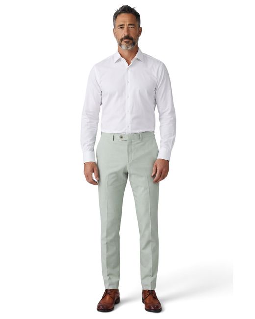 Paul Andrew Gray Formal Pants Tailored Fit Trousers for men