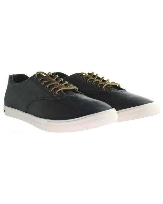 Seavees Black Hermosa Sneaker Wintertide Oiled Rugged Leather Shoes for men