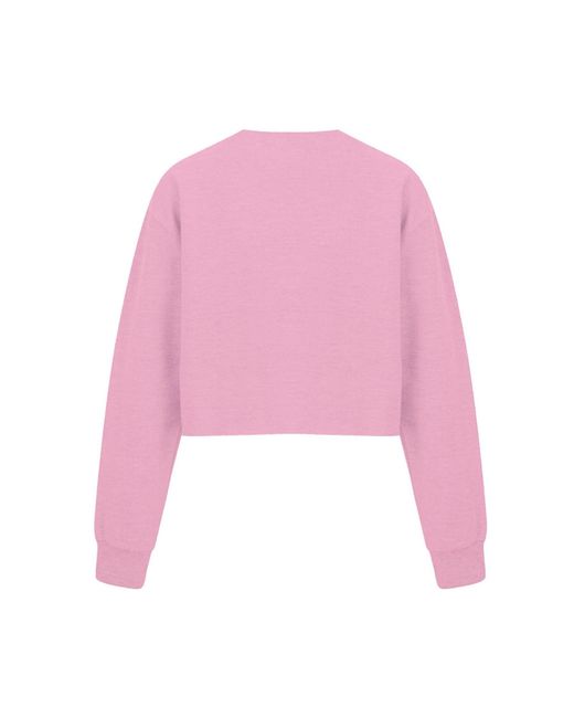 Miso Pink Cropped Sweatshirt