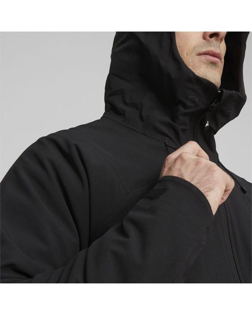 PUMA Black Seasons Softshell Running Jacket for men