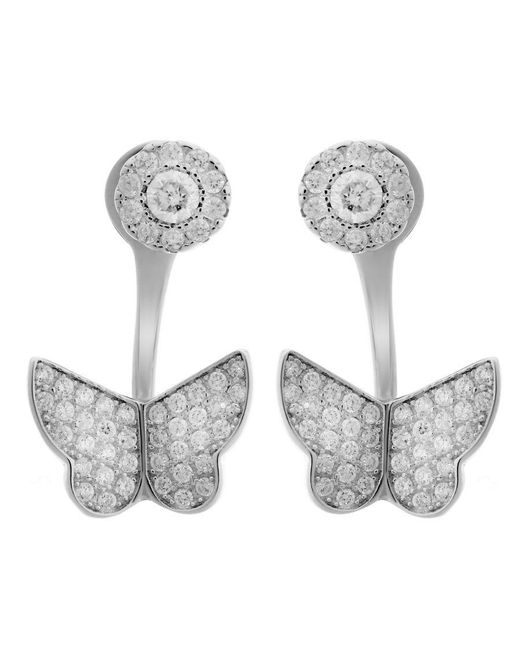 Orphelia Metallic 'Viva' 925 Sterling Stud Earrings