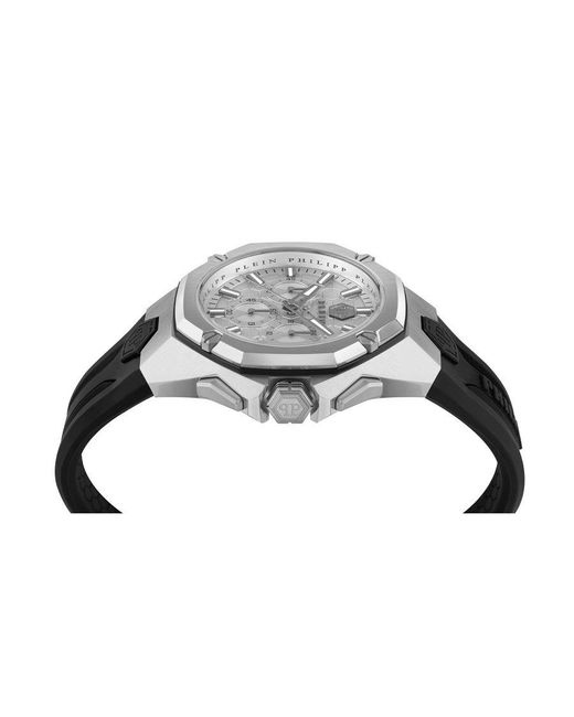 Philipp Plein Gray Octagon Watch Pwtba0123 Silicone for men