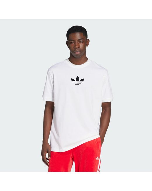Adidas Originals White Adicolor Loose 2000S Cali Tee for men