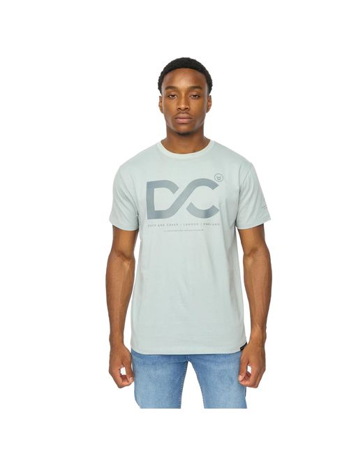 Duck and Cover Blue Polymoore Heavyweight T-Shirt (Steel) Cotton for men