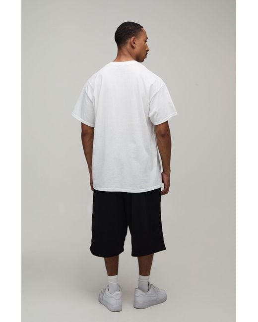 BoohooMAN White Oversized Spider License Print T-Shirt for men