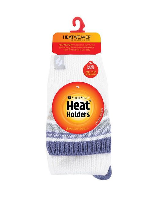 Heat Holders White Bronte Style Cute Converter Gloves
