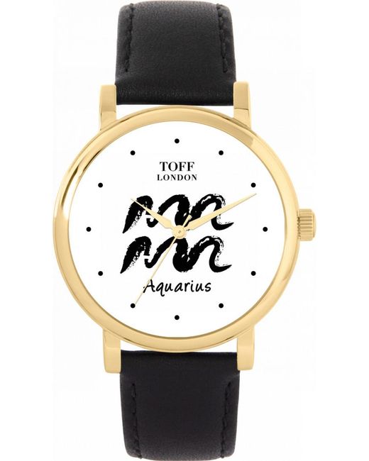 Toff London Black Tlws-35807 Ladies Aquarius Watch