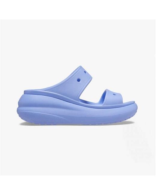 CROCSTM Blue 207670-5Q6 Crush Sandal Platform Sliders Moon Jelly