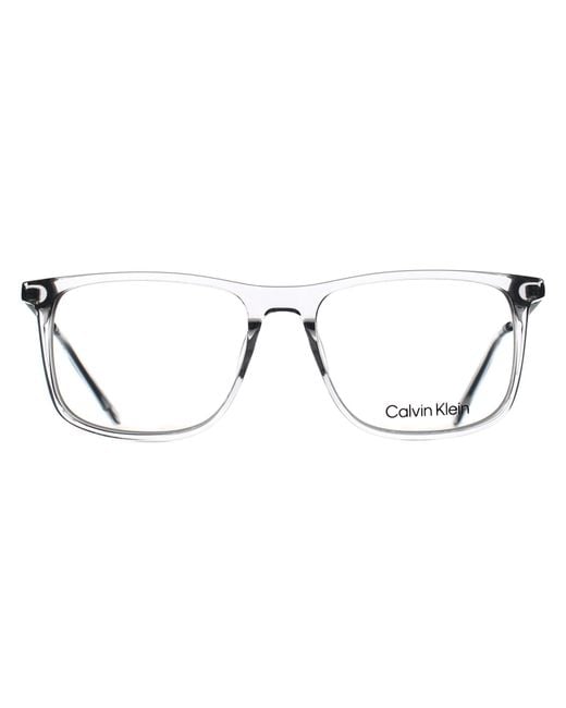 Calvin Klein Brown Rectangular Crystal Smoke Ck21700