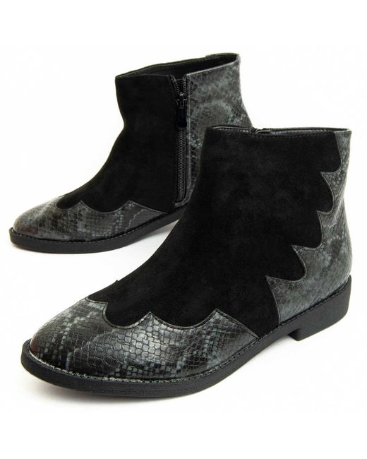 Montevita Black Ankle Boots Bottivita8