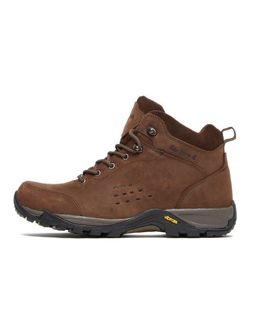 Peter Storm Brown Grizedale Waterproof Walking & Hiking Mid Boots With Vibram Outsole for men