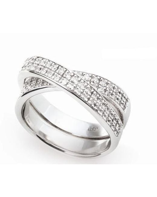 Orphelia White 925 Sterling Ring