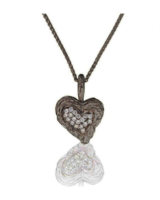 Orphelia Metallic 'Hazel' 925 Sterling Set: Chain-Pendant + Earrings
