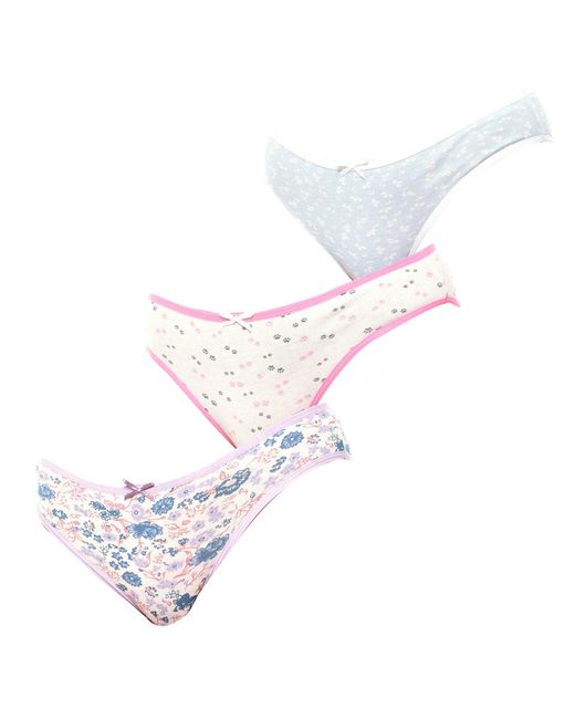 Kisses&Love White Pack Of 3 Kl10000 Cotton Panties