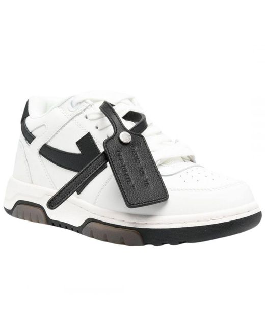 Off-White c/o Virgil Abloh White Off- Out Of Office Leather Sneakers
