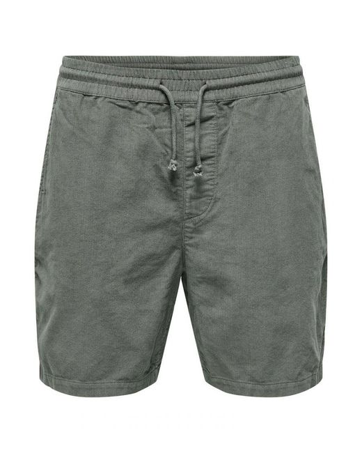 Only & Sons Shorts in het Gray voor heren