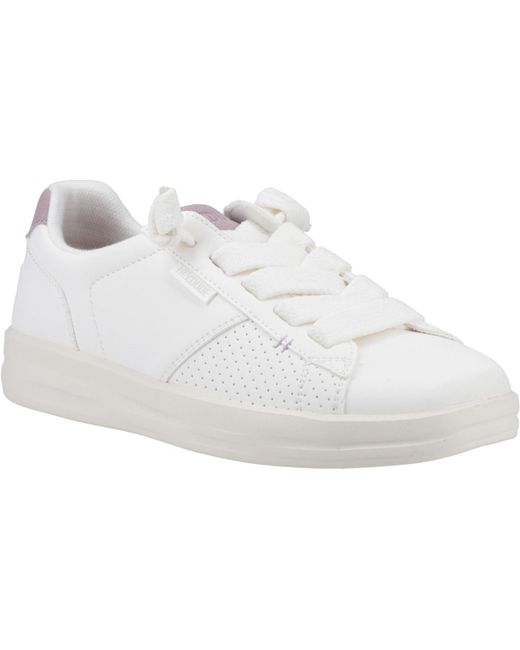 HeyDude White Karina Duo Classic Polyurethane Trainers Pu