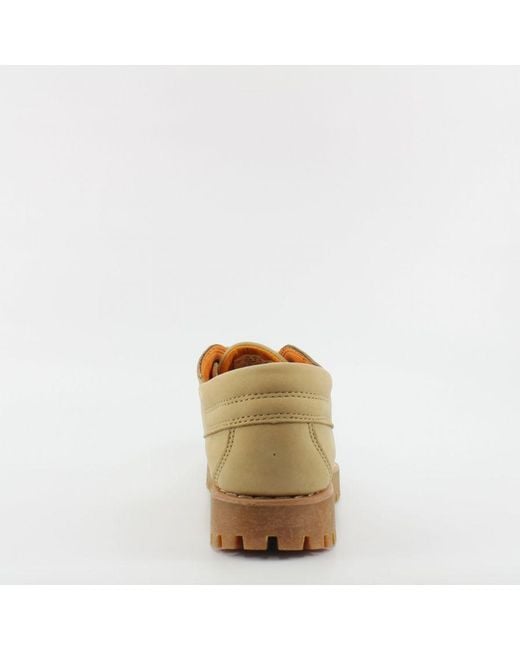 Timberland Brown Jacksons Landing Nubuck Leather Lace Up Shoes A2Chn for men