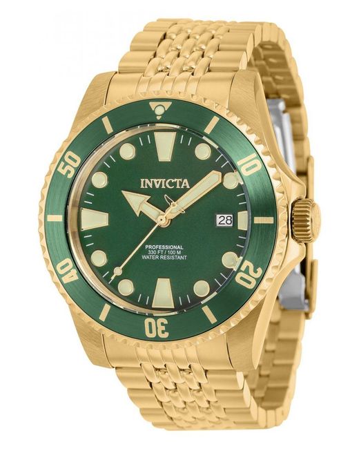 Invicta horloge goud heren sale